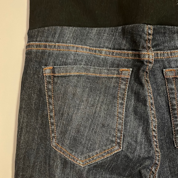 M. Rena Dark Wash Pull-on Straight/Skinny Jeans - Picture 4 of 5